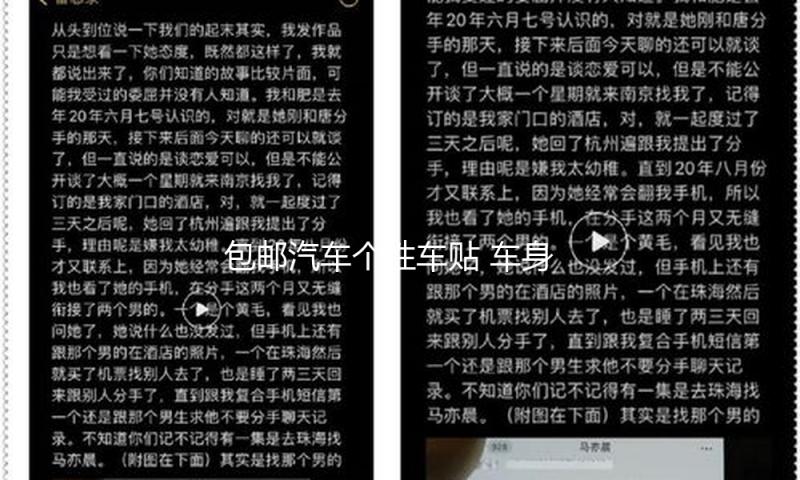 包邮汽车个性车贴 车身贴 搞笑全车贴彩色车贴豹子划痕贴拉花贴纸