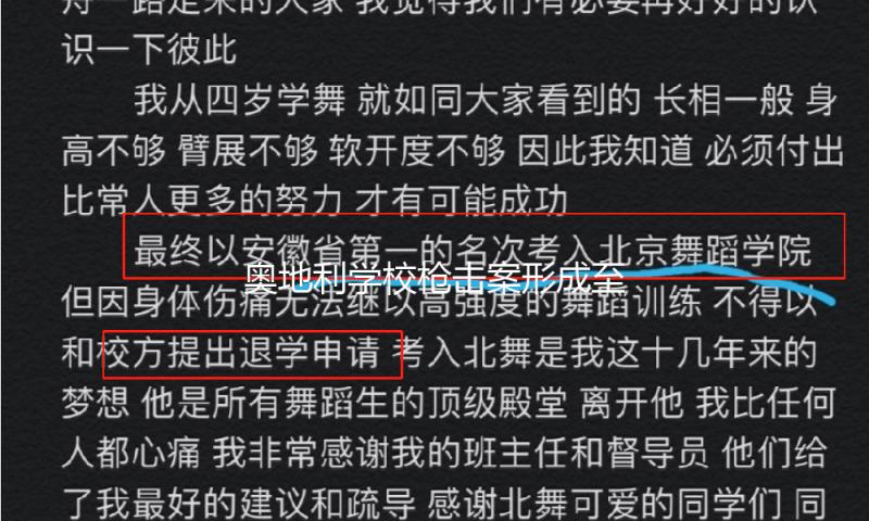 奥地利学校枪击案形成至少10人逝世
